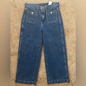 Banana Republic High-Rise Wide Leg Crop Jeans